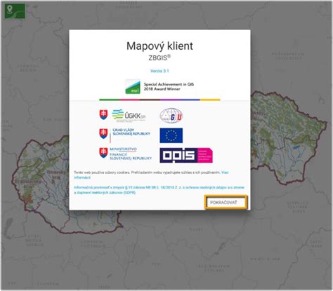 Schéma znázorňujúca postup vyhľadávania parcely v aplikácii ZBGIS