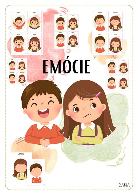 Ilustrácia zobrazujúca rôzne emócie a situácie