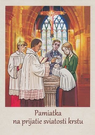 Ilustrácia krstu dieťaťa