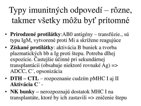Diagram zobrazujúci rôzne typy imunitných buniek
