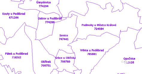 Mapa Senice s vyznačenými lokalitami predaja bytov