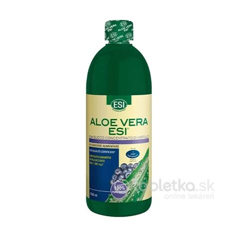 Fľaša s aloe vera šťavou