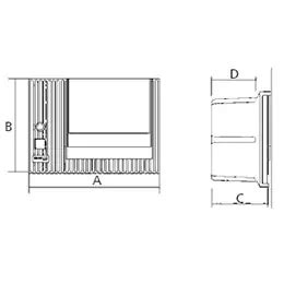 Diagram: Konštrukcia plynomerovej skrine s regulátorom