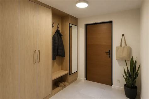 vstavaná skriňa v predsieni s úložným priestorom na topánky