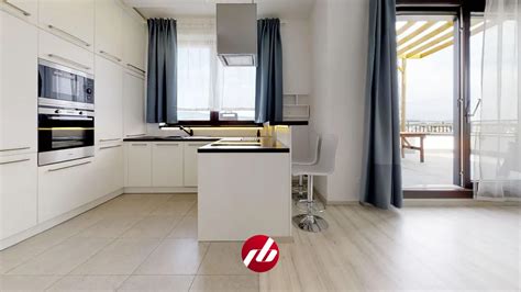 Vizualizácia moderného interiéru s veľkou terasou