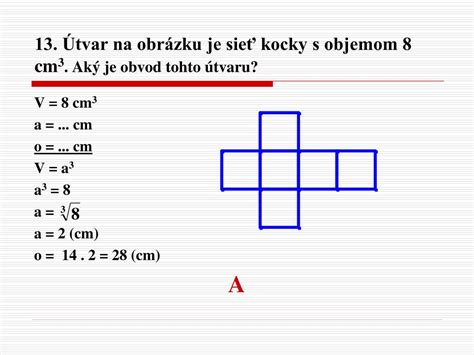 Ilustrácia kocky s vyznačeným objemom a hranou