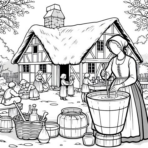 Ilustrácia ženy, ktorá si pripravuje pekné jedlo