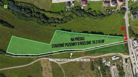 Mapa znázorňujúca parcely s potenciálnymi problémami s prístupovou cestou
