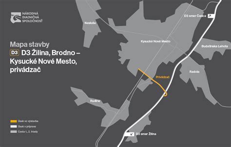 Mapa regiónu Žilina a Kysucké Nové Mesto