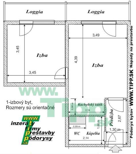 Pôdorysy bytov s vyznačenými možnými vstavbami