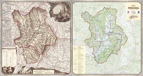 Mapa regiónu Prievidza