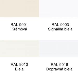 Rôzne odtiene bielej farby