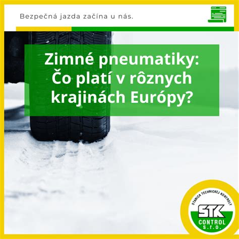 Mapa Európy s pravidlami pre zimné pneumatiky