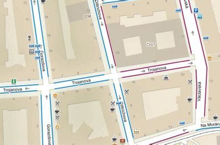 Mapa Podunajských Biskupíc s vyznačenými parkovacími zónami