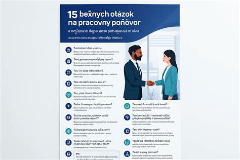 Infografika zobrazujúca typy otázok na pohovore