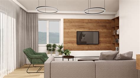 Moderný interiér bytu s minimalistickým dizajnom