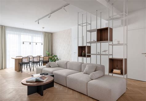 Minimalistická obývačka s čistými líniami