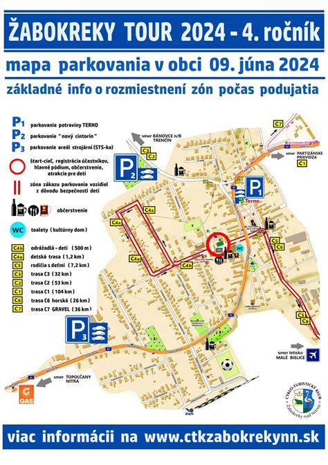 Mapa parkovania a vstupov na festival
