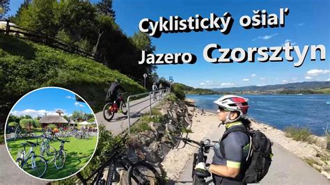 moderná cyklotrasa okolo jazera