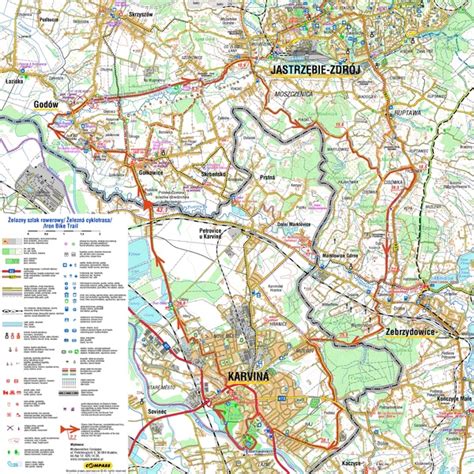 Mapa s legendou a mierkou