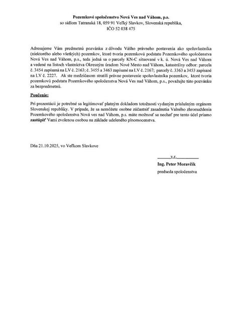 Zasadnutie výboru pozemkového spoločenstva
