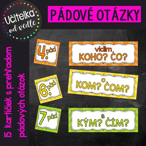 Schéma pádových otázok v slovenčine