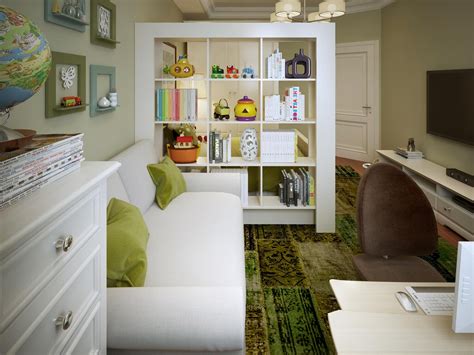 Príklad funkčného nábytku v malej obývačke