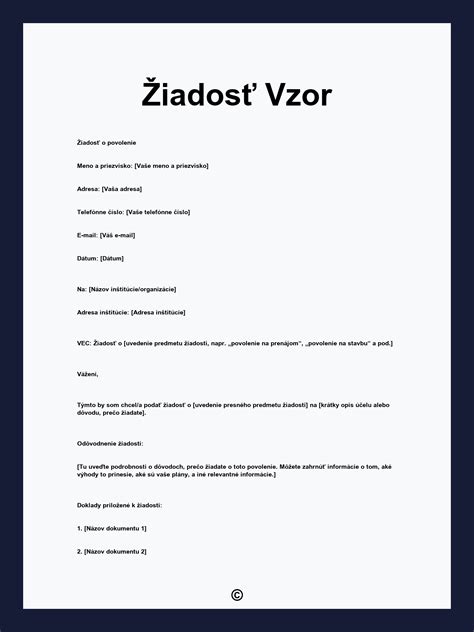 Doklady k žiadosti o byt