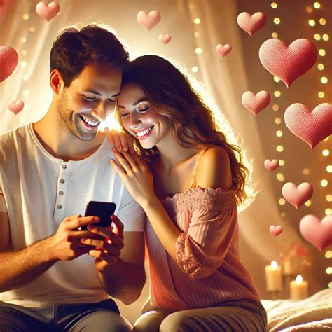 Ilustrácia smartfónu s bublinami SMS správ plných srdiečok