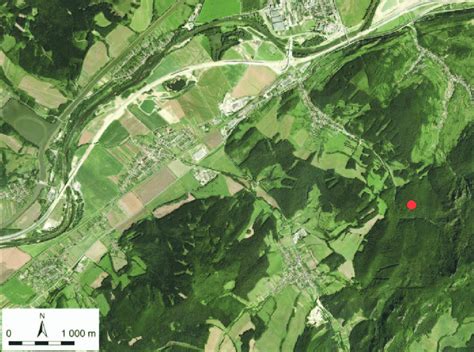 Mapa s vyznačenou lokalitou Bytča - Hrabové