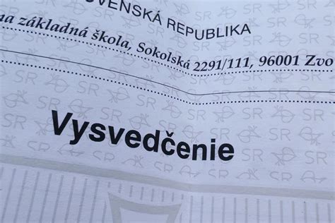 Školské vysvedčenie