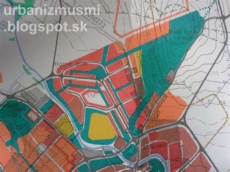 Mapa sídliska SNP v Michalovciach