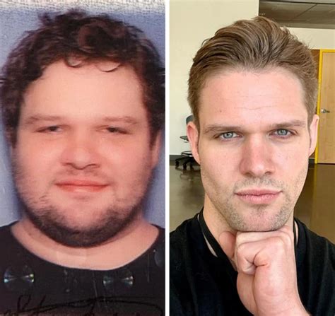 Obrázok muža pred a po transformácii tela