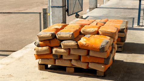 Skladanie vreca s cementom