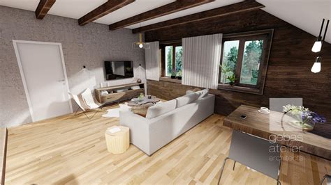 Interiér útulného vidieckeho apartmánu