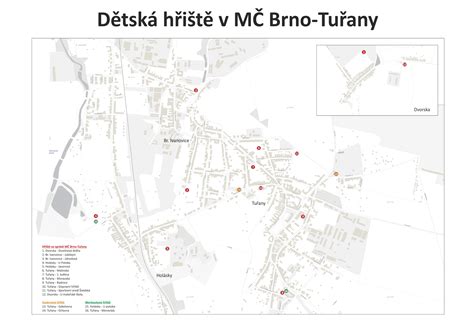 Mapa obce Turany