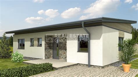 Bungalov s modernou strešnou krytinou