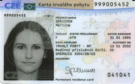 Registračná karta trvalého pobytu