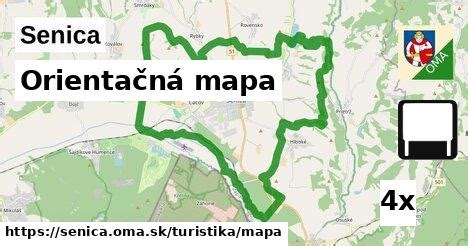 Mapa okresu Senica s vyznačenou obcou Lakšárska Nová Ves