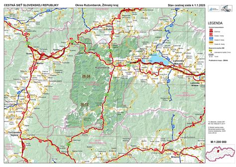 Mapa okresu Ružomberok