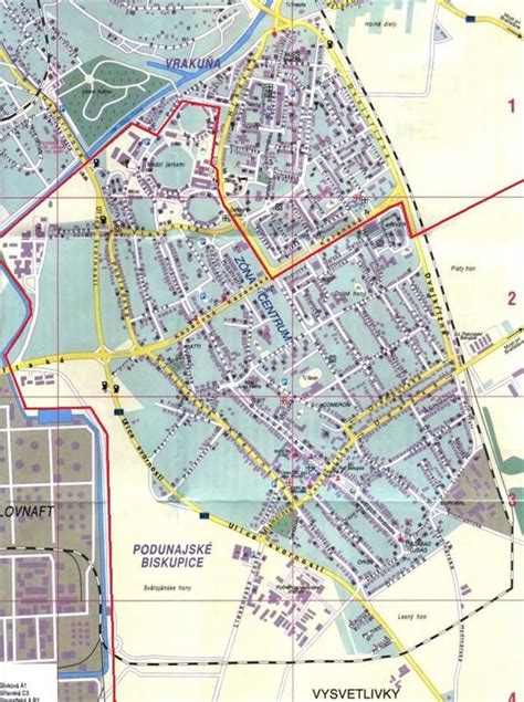 Mapa mestskej časti Bratislava-Petržalka