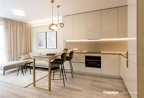 Ilustrácia interiéru garsónky s dôrazom na multifunkčný nábytok