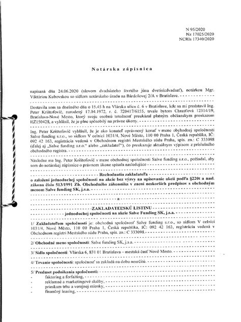 Notárska zápisnica ako exekučný titul