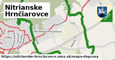 Mapa obce Nitrianske Hrnčiarovce