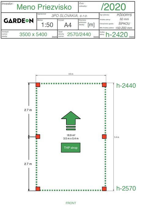 rozmery drobnej stavby