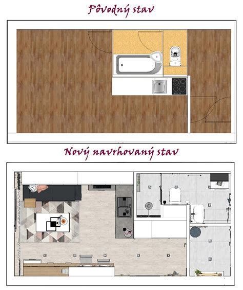 Koláž rôznych štýlov interiérov po rekonštrukcii