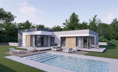 Fotografia rodinného domu v Krompachoch s dokončenou strechou