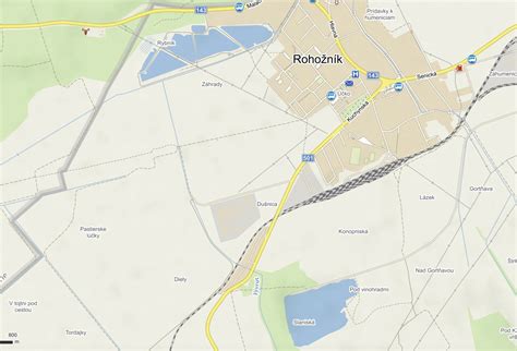 Mapa obce Rohožník