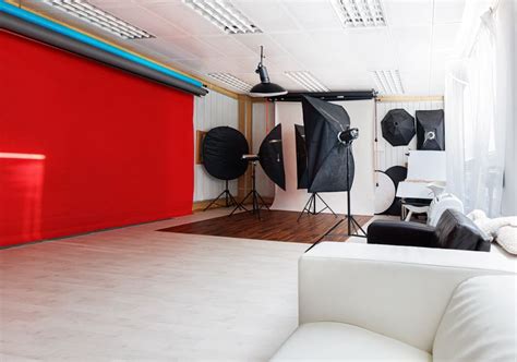 interiér profesionálneho fotoateliéru