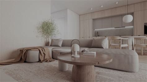 Minimalistický interiér s neutrálnymi farbami